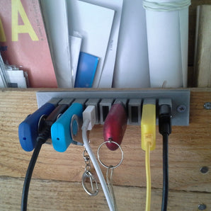 Πρακτικά κλιπ καλωδίων USB - Σετ των 9 τεμαχίων
