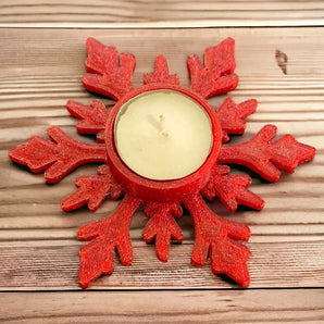 Κομψή κηρο holder για κεριά tealight και διακόσμηση τραπεζιού για τα Χριστούγεννα