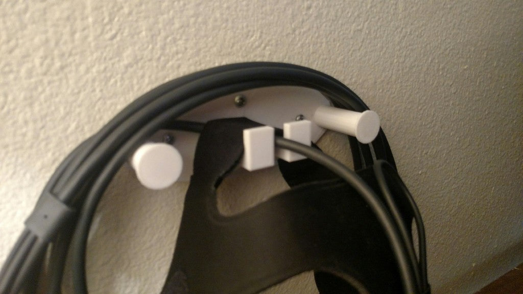 Επιτοίχια βάση για VR headset με αποθήκευση καλωδίων