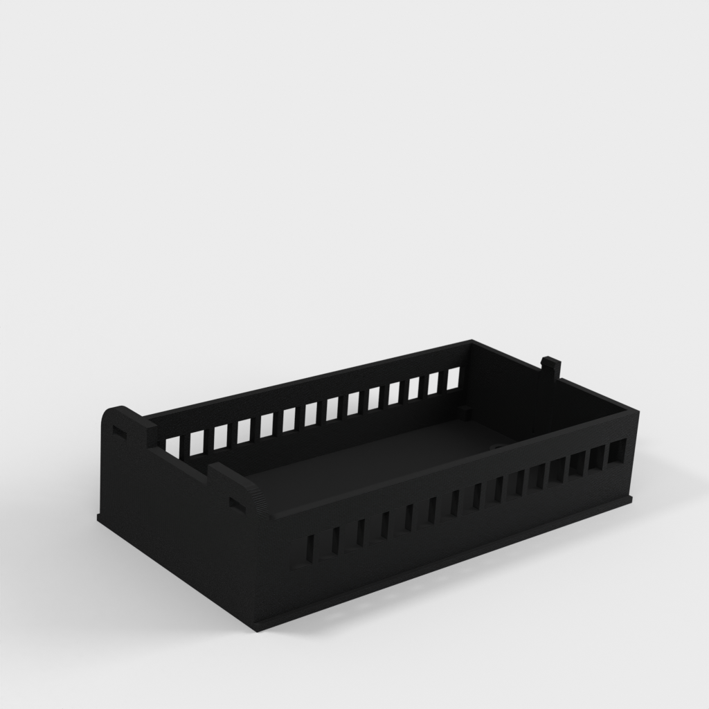 Θήκη βάσης DIN για Arduino NANO με θωράκιση Ethernet και θωράκιση προσαρμογέα τερματικού IO