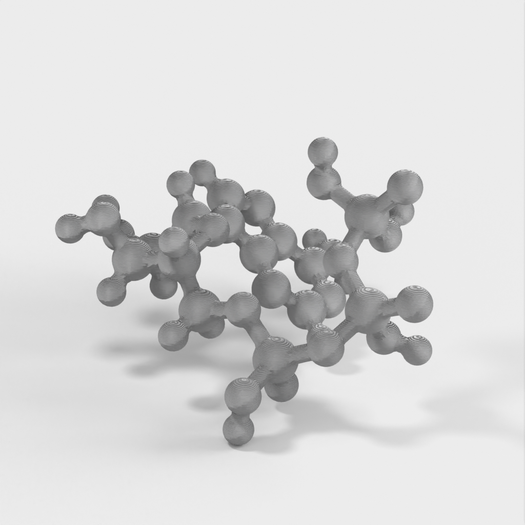 Μοριακό μοντέλο - ATP (τριφωσφορική αδενίνη) - Μοντέλο ατομικής κλίμακας