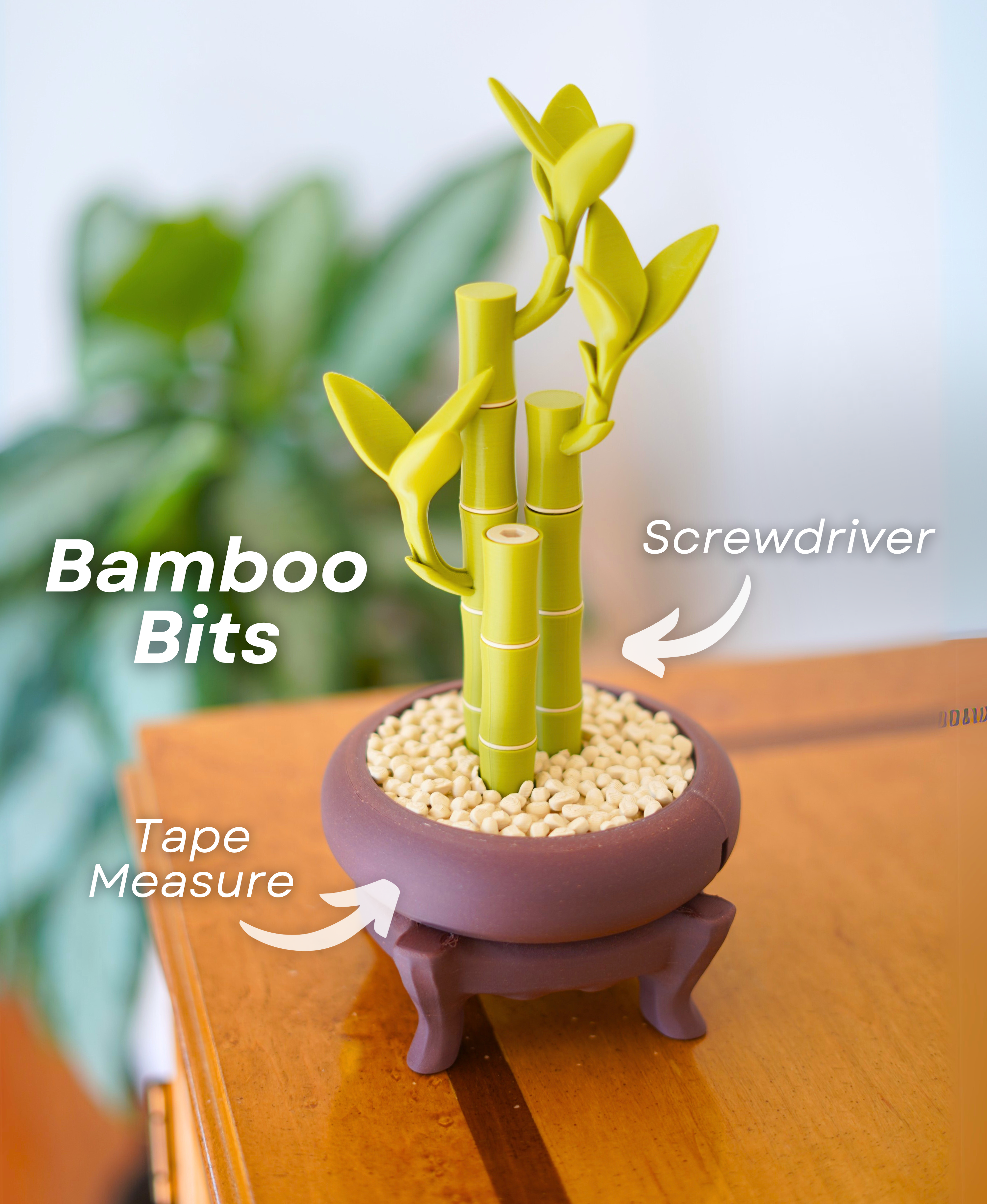 Bamboo Bits: Κομψή αποθήκευση εργαλείων για το γραφείο