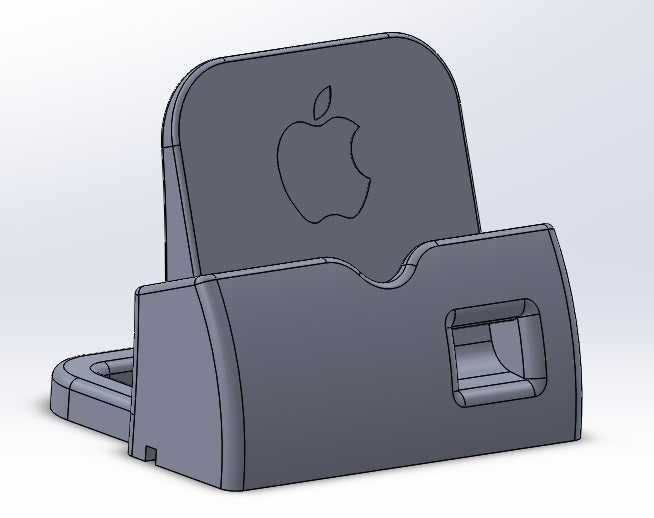 Βάση φόρτισης iPhone6 και 6 Plus με κέρατο ηχείου και ρυθμιζόμενη όδευση καλωδίων