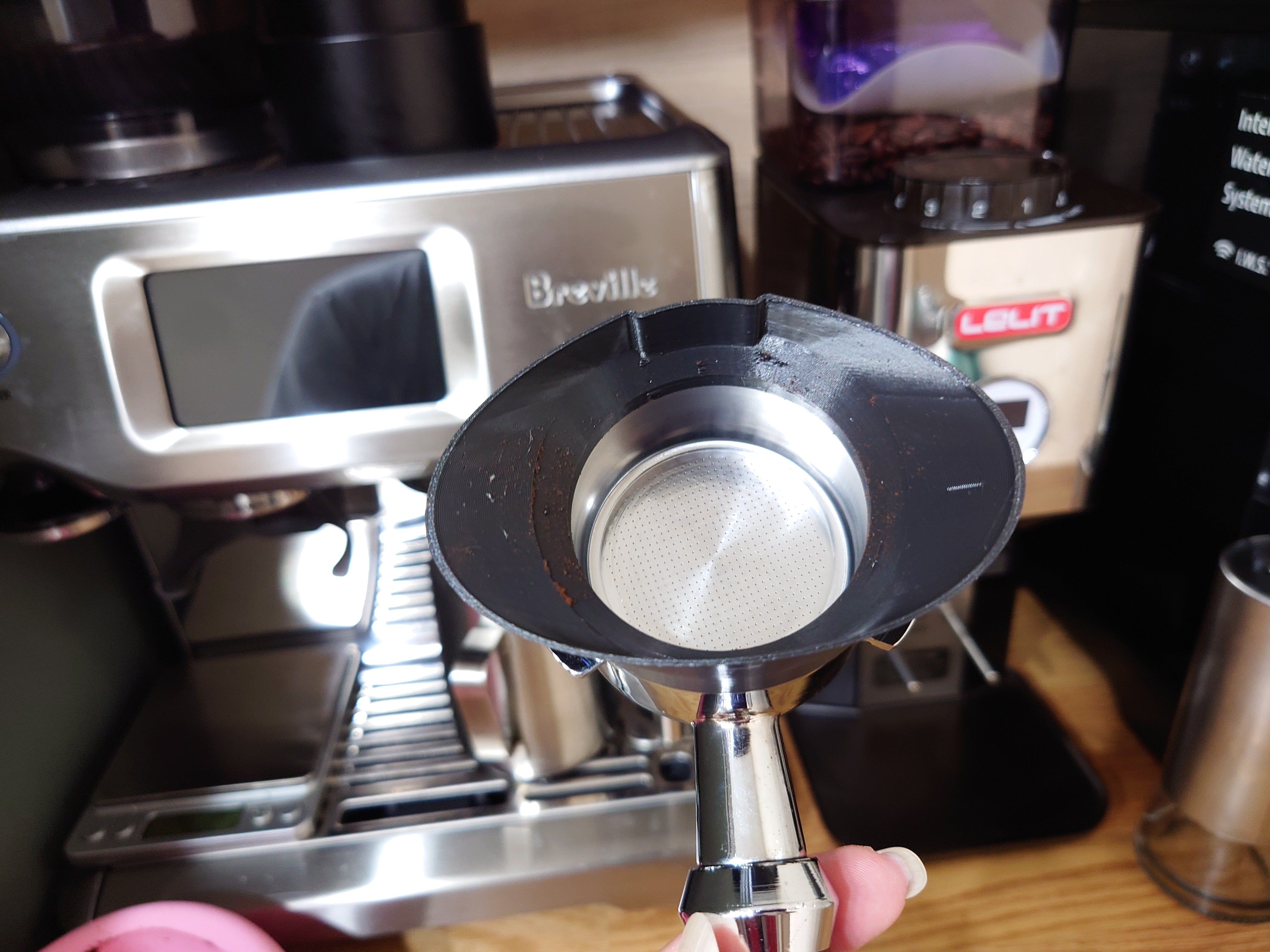 54mm δοσομετρική χοάνη για Lelit PL72 & Breville portafilter