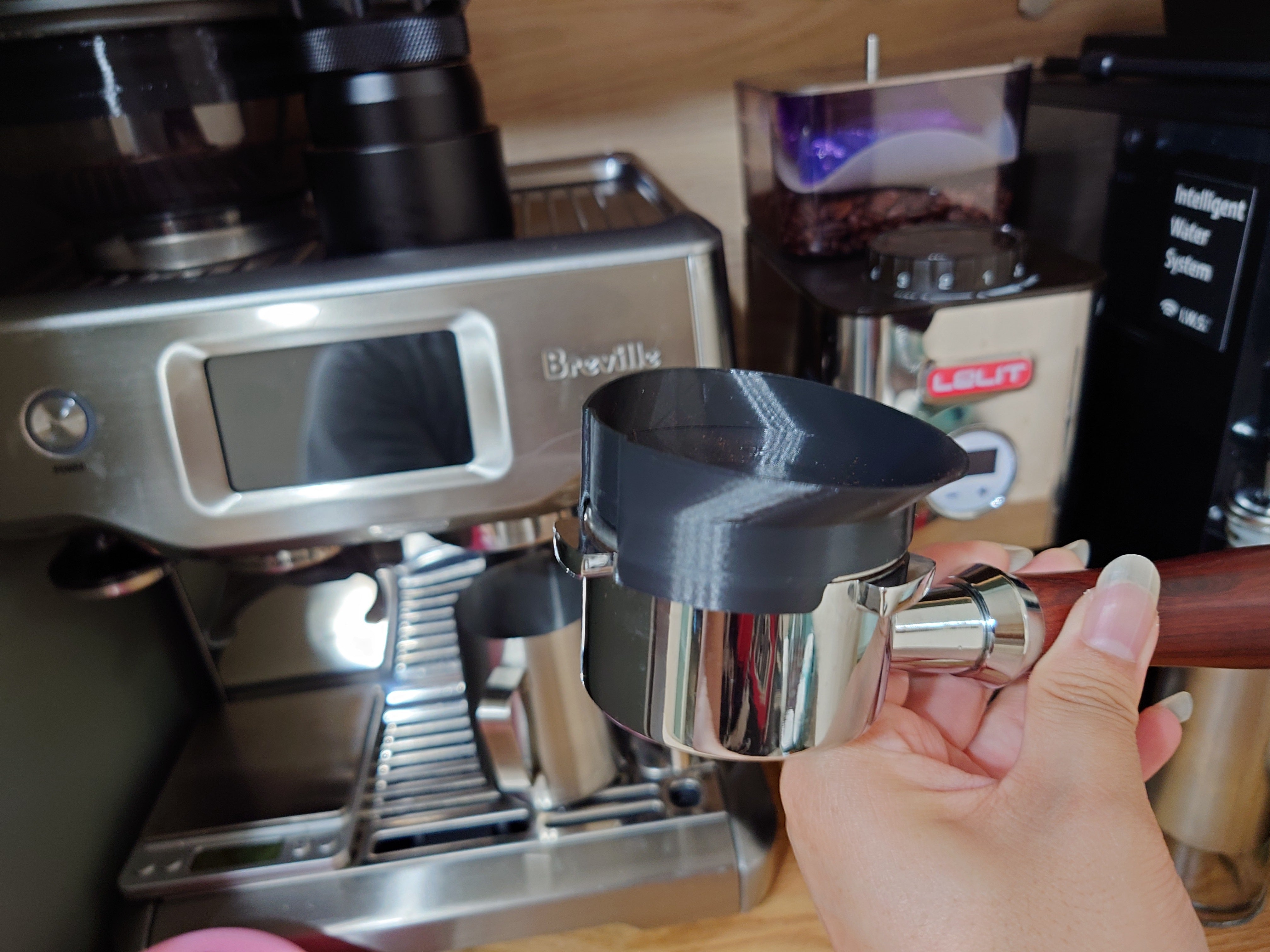 54mm δοσομετρική χοάνη για Lelit PL72 & Breville portafilter