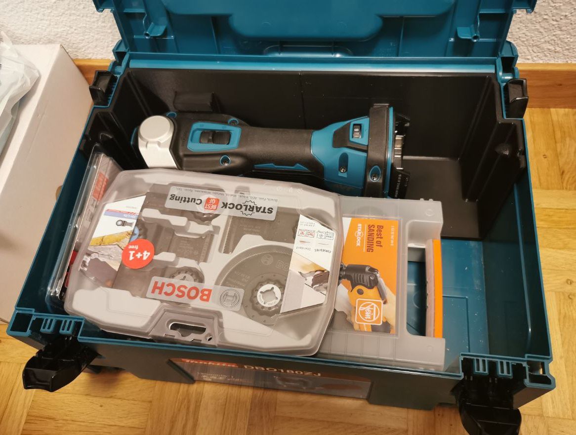 Ένθετο Makita DTM52 για πολυεργαλείο σε εργαλειοθήκη Makpac