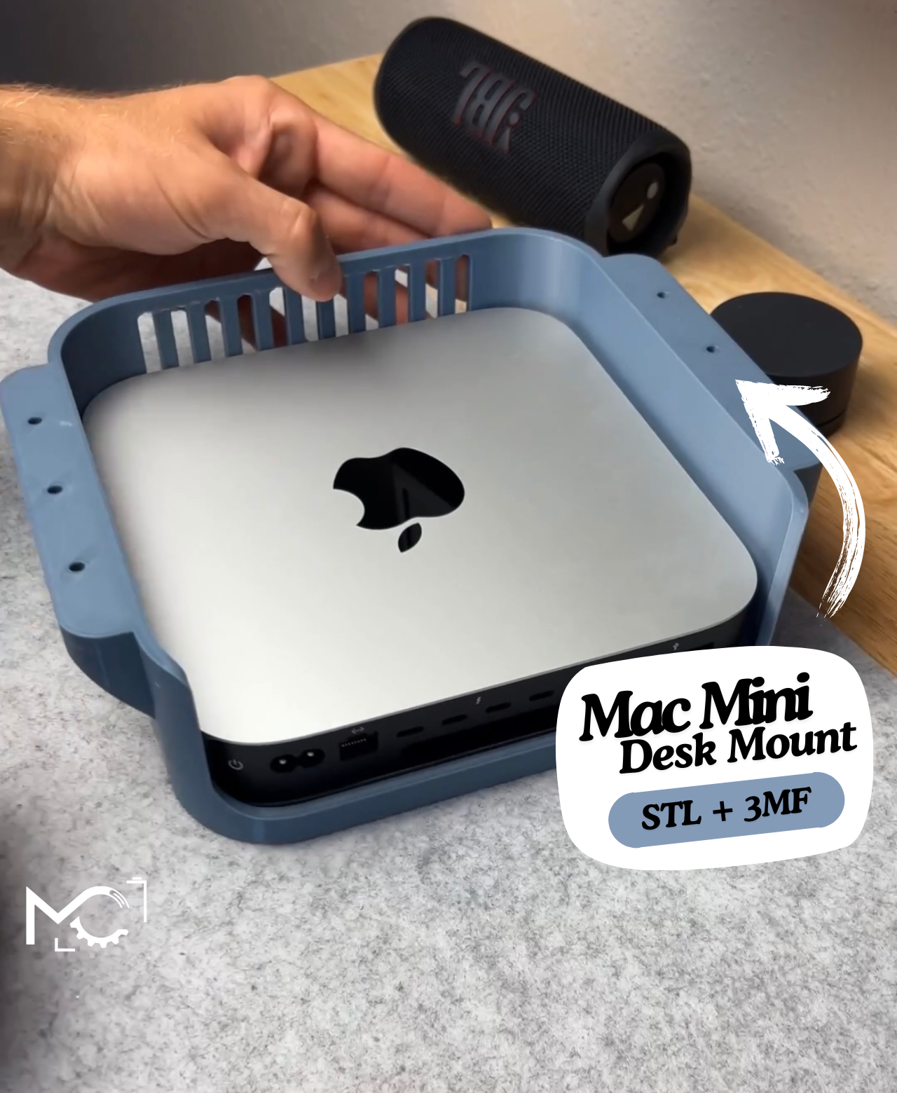 Mac Mini κρεμαστό στήριγμα κάτω από το γραφείο