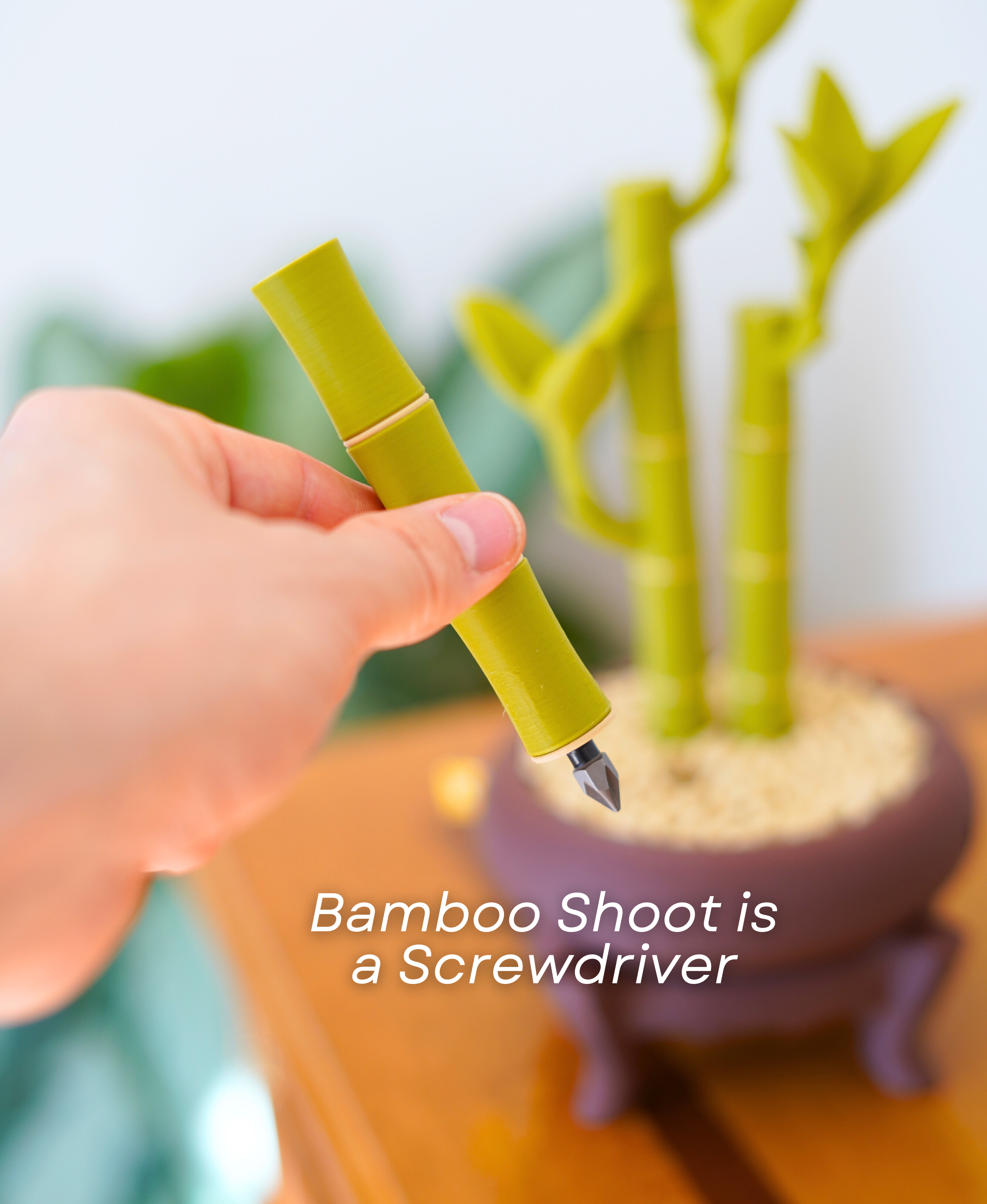 Bamboo Bits: Κομψή αποθήκευση εργαλείων για το γραφείο