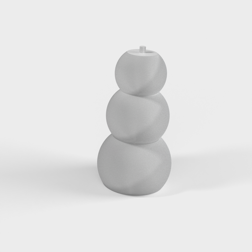 Απλό στολίδι χιονάνθρωπος για τα Χριστούγεννα