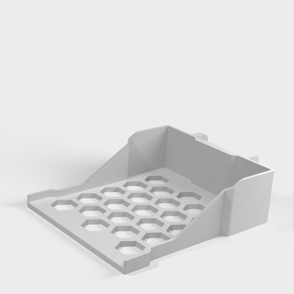 Ράφι IKEA Skadis για στοιβαζόμενο κουτί