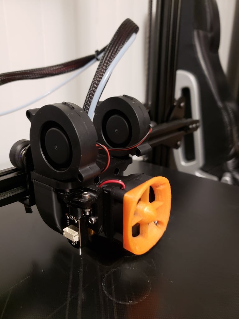 Βάση αναβάθμισης για Geeetech A10/A30: E3D V6 Hotend και Dual 5015 Υποστήριξη ανεμιστήρα