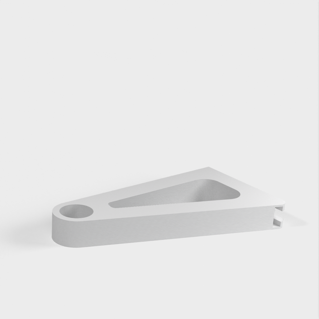 Στήριγμα τοίχου με στήριγμα τυφλού για κουρτινόξυλο 28 mm (Ikea)