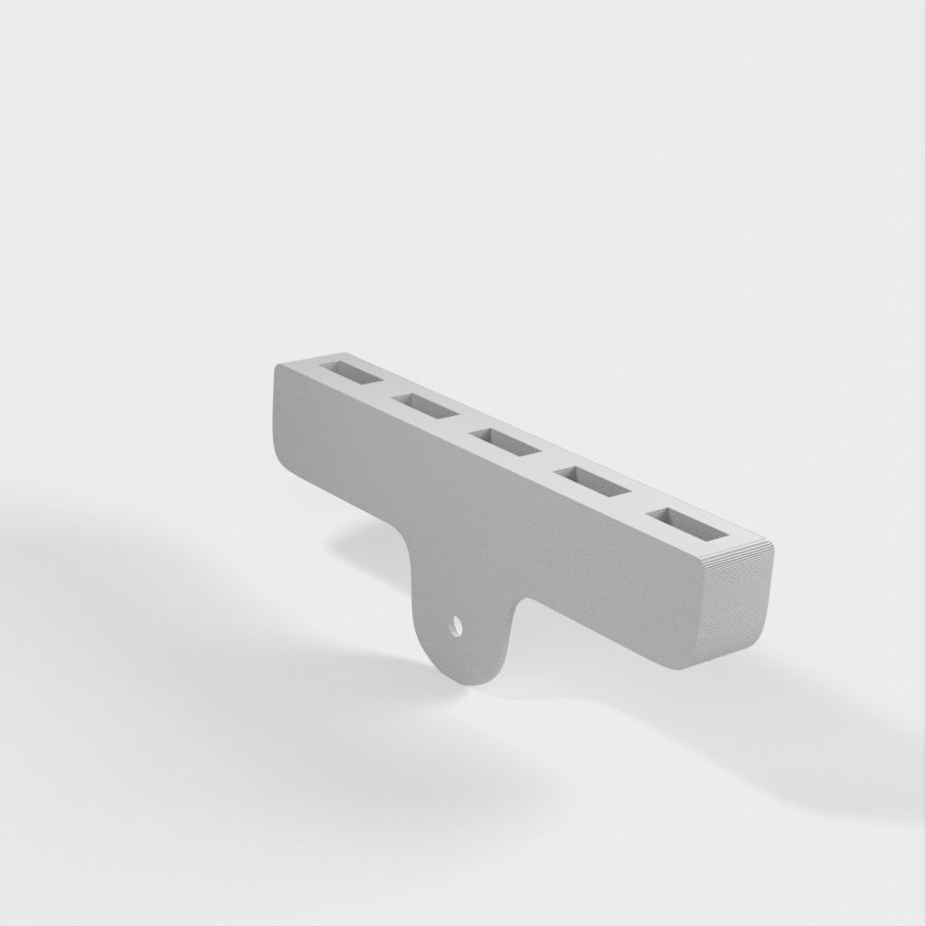 Βάση τοίχου για καλώδια USB με 5 υποδοχές