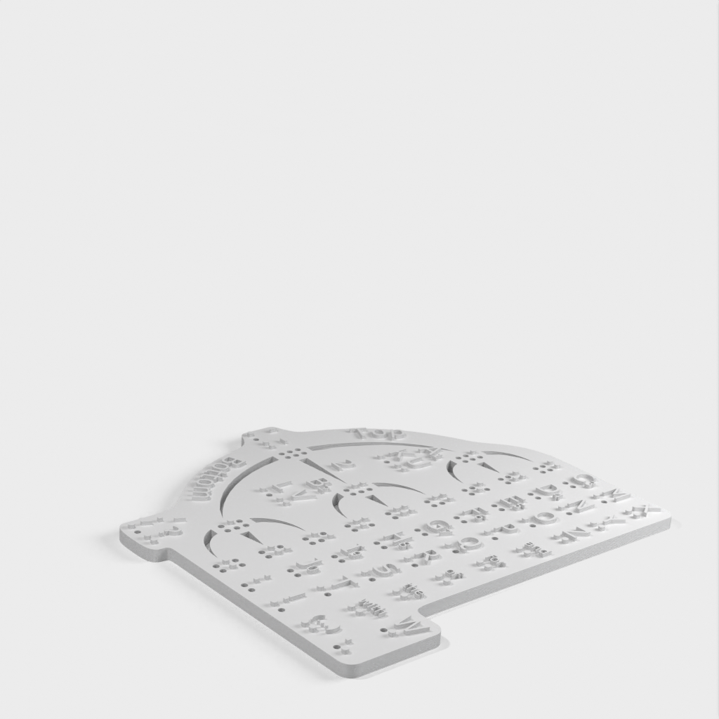 BrailleTree Visio-Tactile μνημονικό βοήθημα για την εκμάθηση της Braille