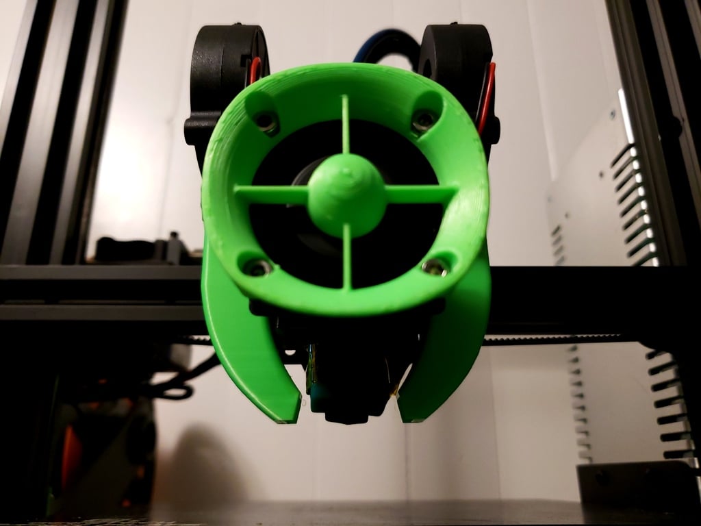 Βάση αναβάθμισης για Geeetech A10/A30: E3D V6 Hotend και Dual 5015 Υποστήριξη ανεμιστήρα