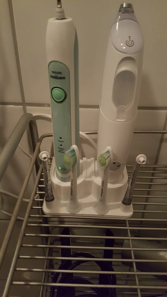 Διπλή βάση φόρτισης Philips Sonicare για οδοντόβουρτσες και Airfloss