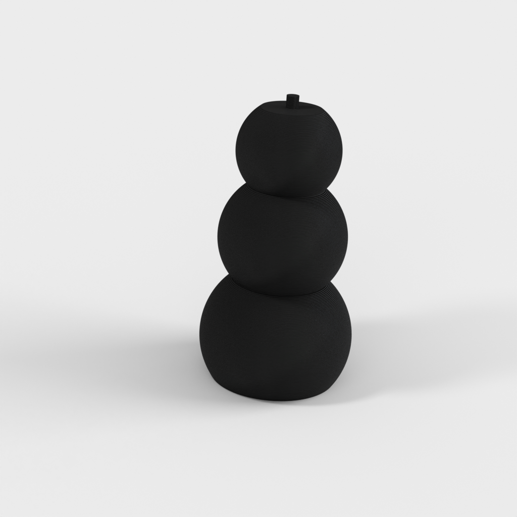 Απλό στολίδι χιονάνθρωπος για τα Χριστούγεννα