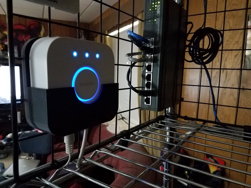 Philips Hue Hub (Gen2) Τοίχου - Zip Tie Remix