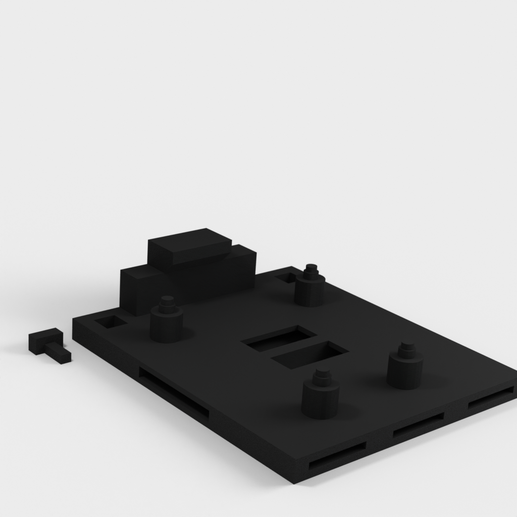 Τρισδιάστατη εκτυπώσιμη πλάκα στήριξης Arduino Mega 2560 R3 με προαιρετικό κάλυμμα