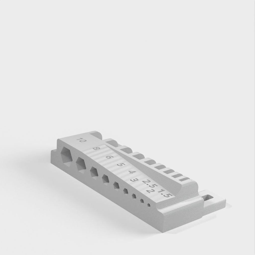 Εξαγωνική κλειδοθήκη για IKEA Skadis
