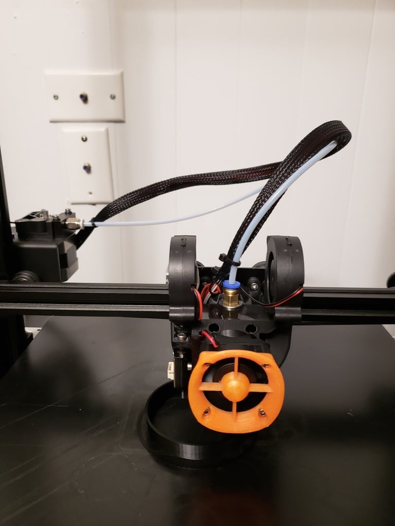 Βάση αναβάθμισης για Geeetech A10/A30: E3D V6 Hotend και Dual 5015 Υποστήριξη ανεμιστήρα