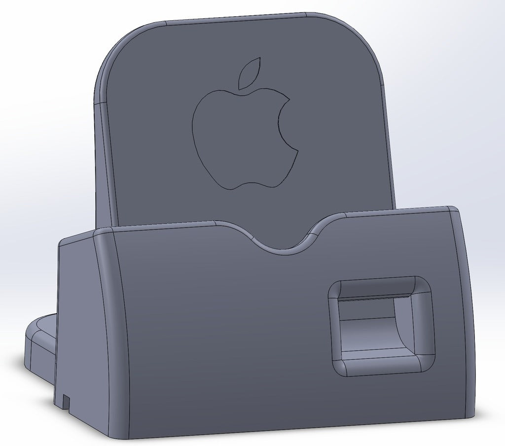 Βάση φόρτισης iPhone6 και 6 Plus με κέρατο ηχείου και ρυθμιζόμενη όδευση καλωδίων