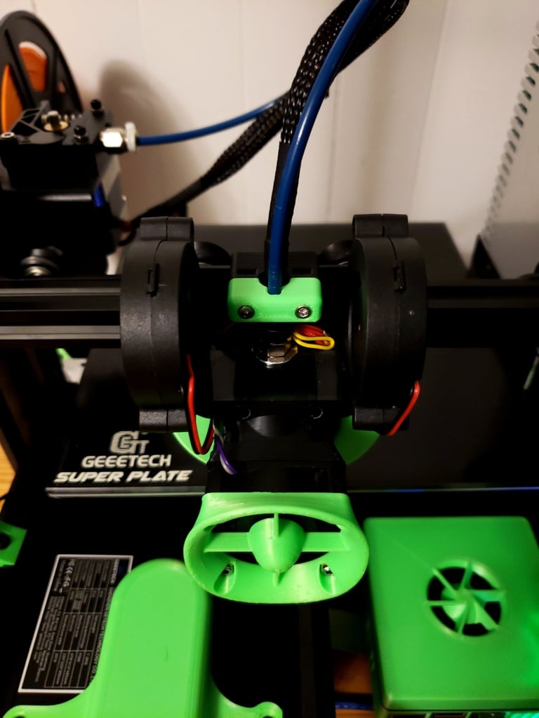 Βάση αναβάθμισης για Geeetech A10/A30: E3D V6 Hotend και Dual 5015 Υποστήριξη ανεμιστήρα