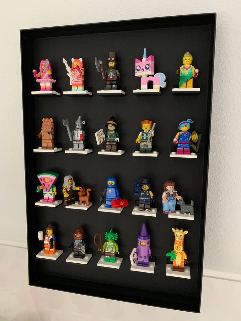 Vægmontering Display Stativ til LEGO Minifigurer