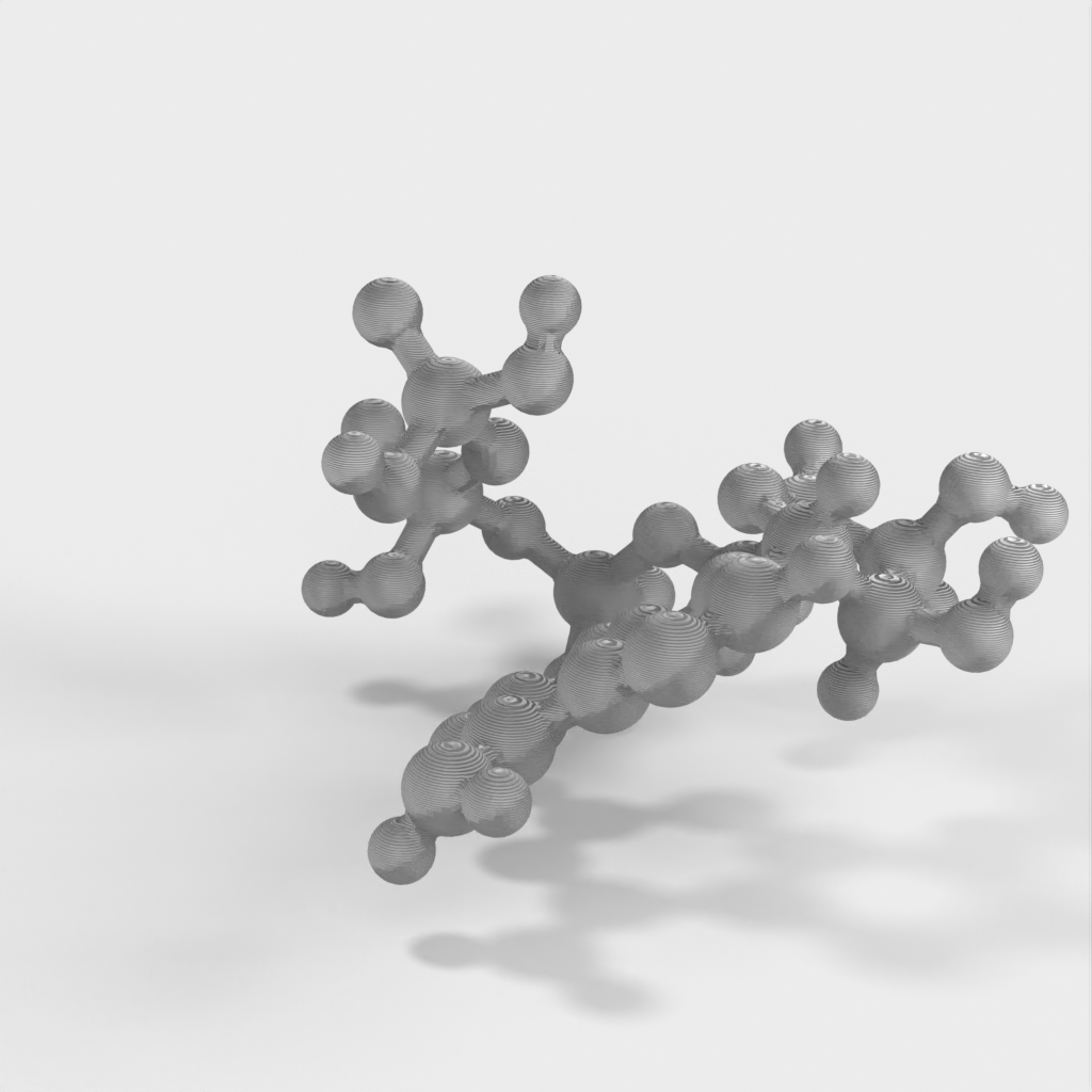 Μοριακό μοντέλο - ATP (τριφωσφορική αδενίνη) - Μοντέλο ατομικής κλίμακας