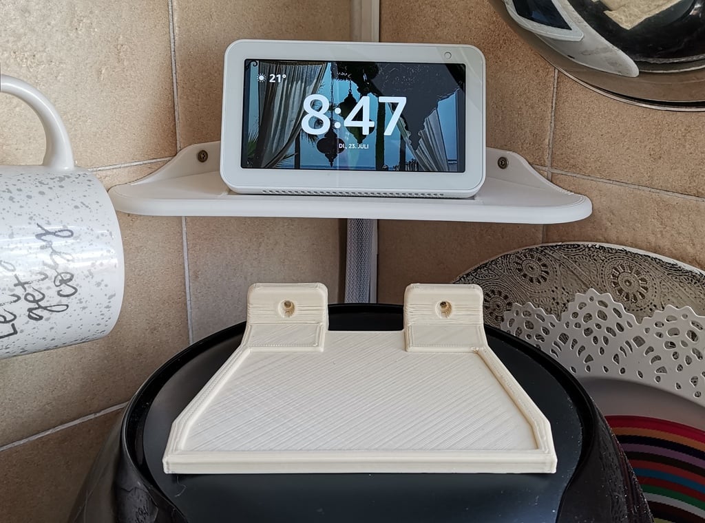 Πρακτικό επιτοίχιο ράφι για Amazon Echo Show 5