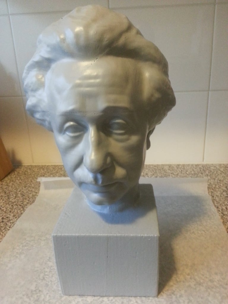 Προτομή Albert Einstein 3D Scan - Χάλκινο άγαλμα για εκτύπωση