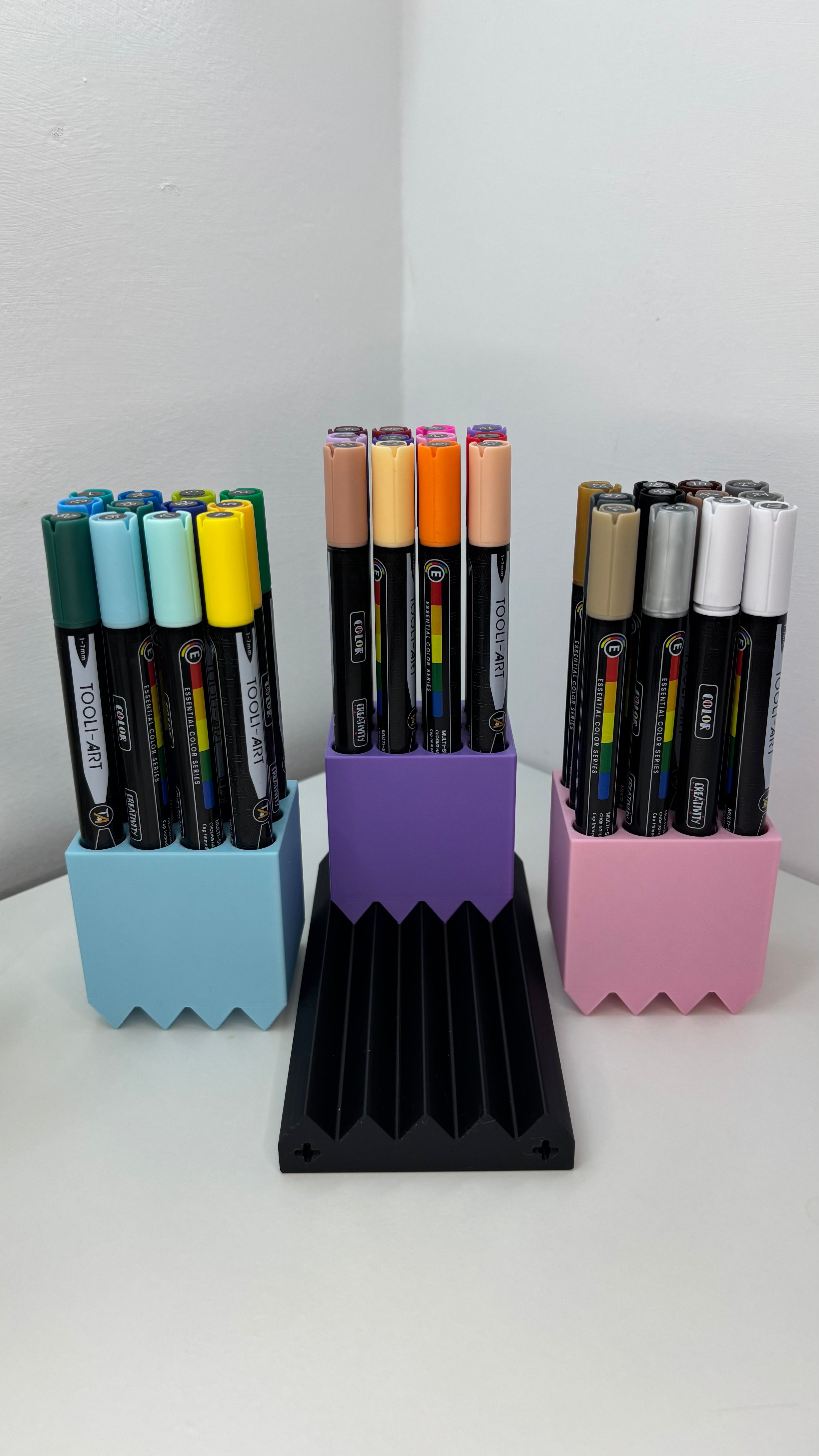 Modular Marker and Pen Holder – Προσαρμόσιμος 3D εκτυπωμένος οργανωτής γραφείου