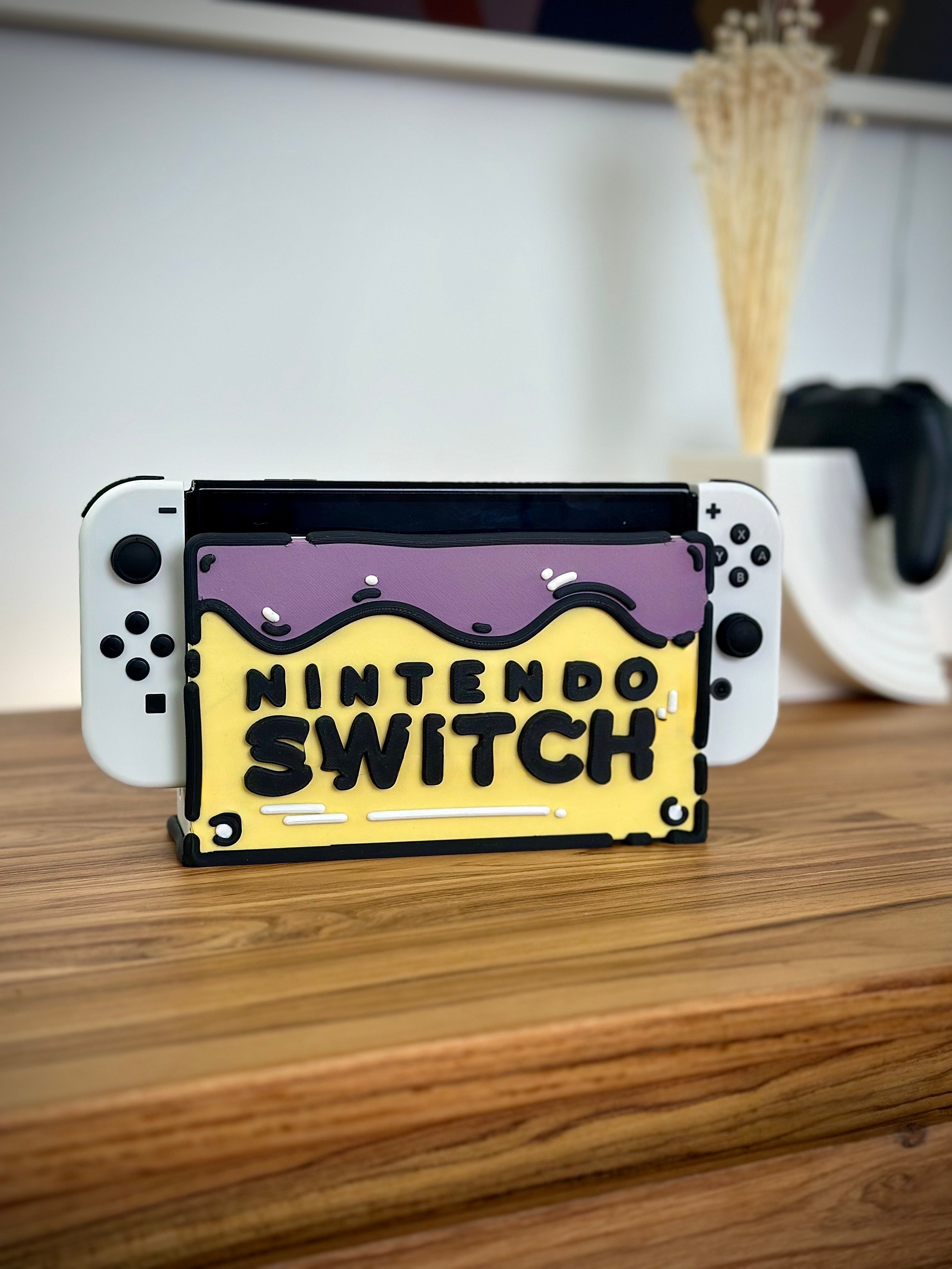 Μπροστινή πλάκα Nintendo Switch/OLED με σχέδιο κινουμένων σχεδίων κέικ