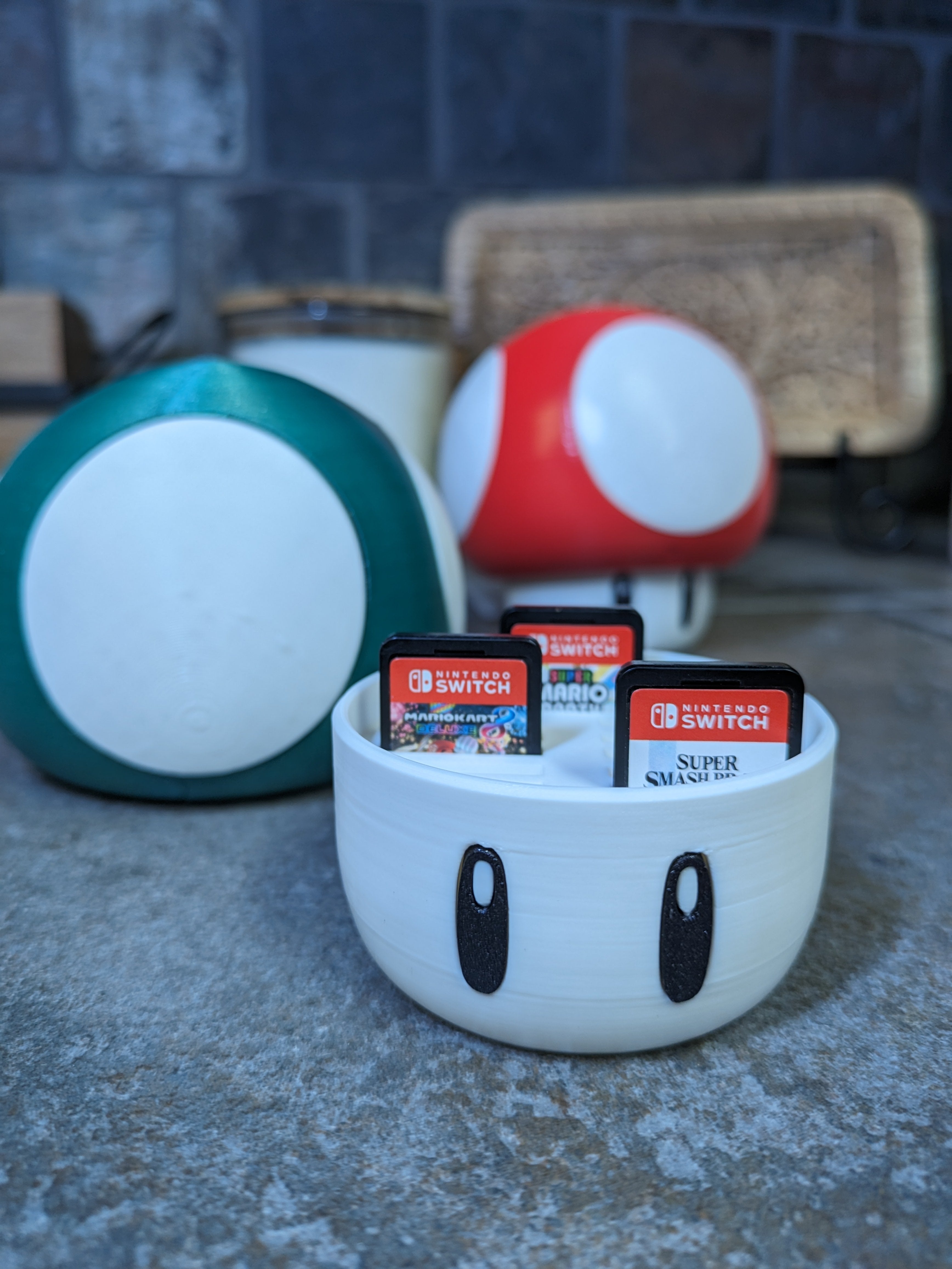 Θήκη παιχνιδιών σε σχήμα μανιταριού Nintendo Switch για κασέτες παιχνιδιών