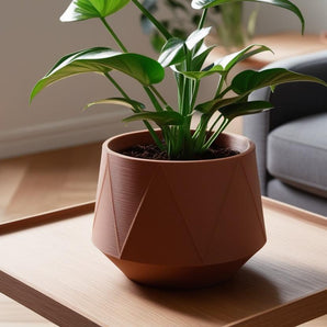 Moderne GeoBloom plantekrukke med geometrisk design