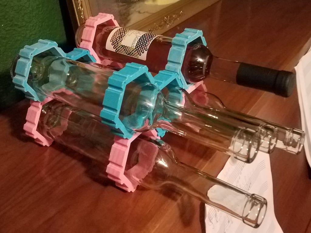 Μονάδα αρθρωτής βάσης κρασιού για φιάλες 375 ml