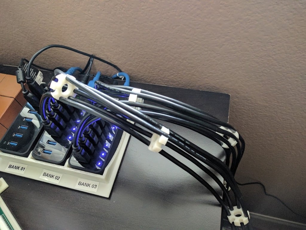 Οργανωτής καλωδίων USB επταγώνου