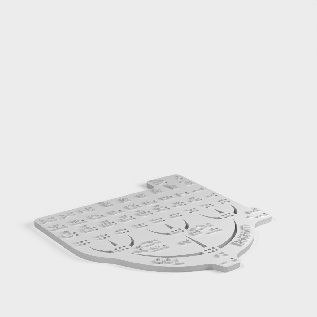 BrailleTree Visio-Tactile μνημονικό βοήθημα για την εκμάθηση της Braille