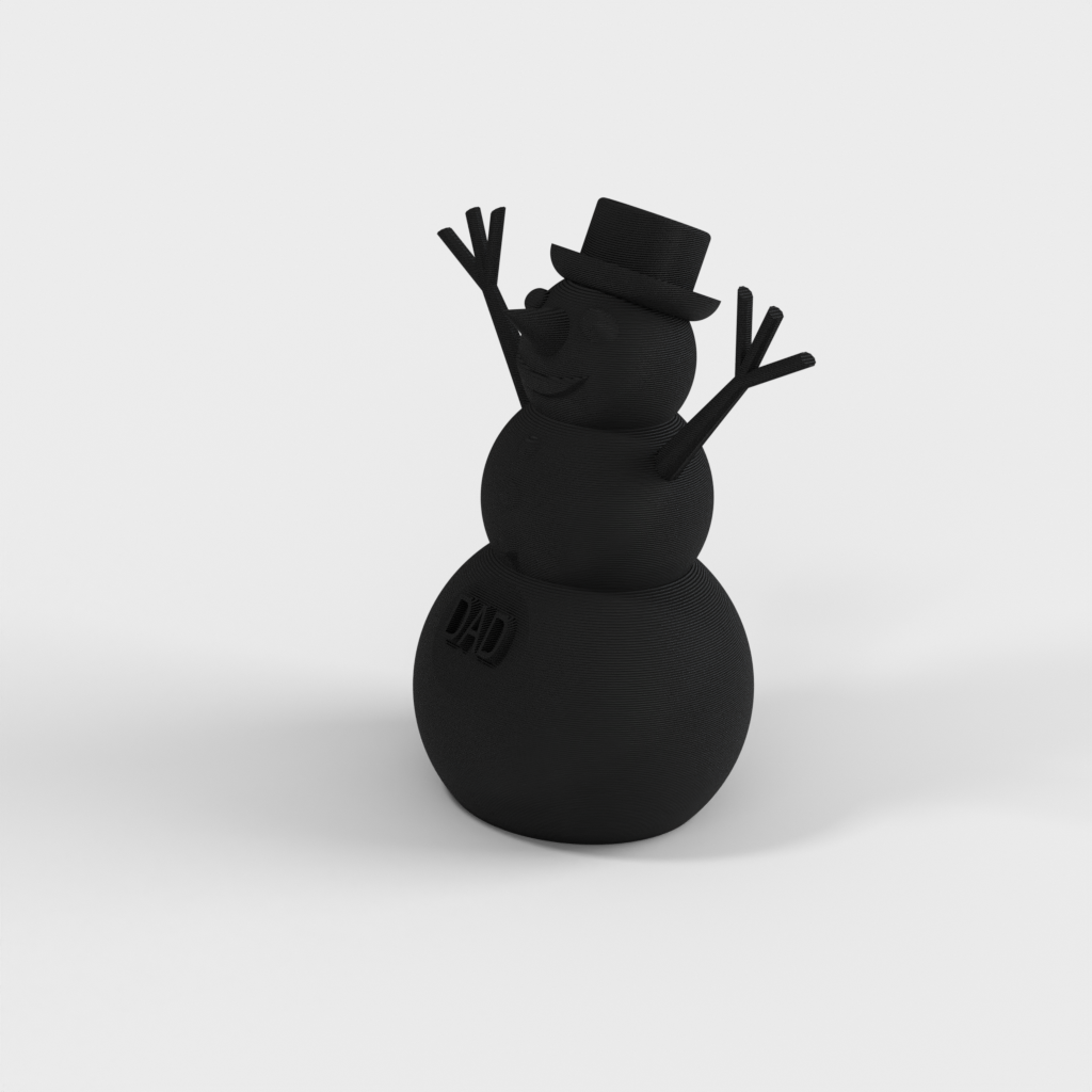 Χιονάνθρωπος για εκτύπωση χωρίς στηρίγματα