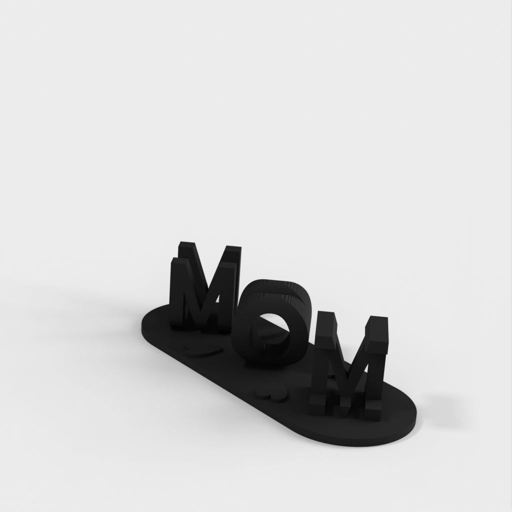 Προσαρμοσμένη βάση οθόνης 3D Ambigram Letters Illusion