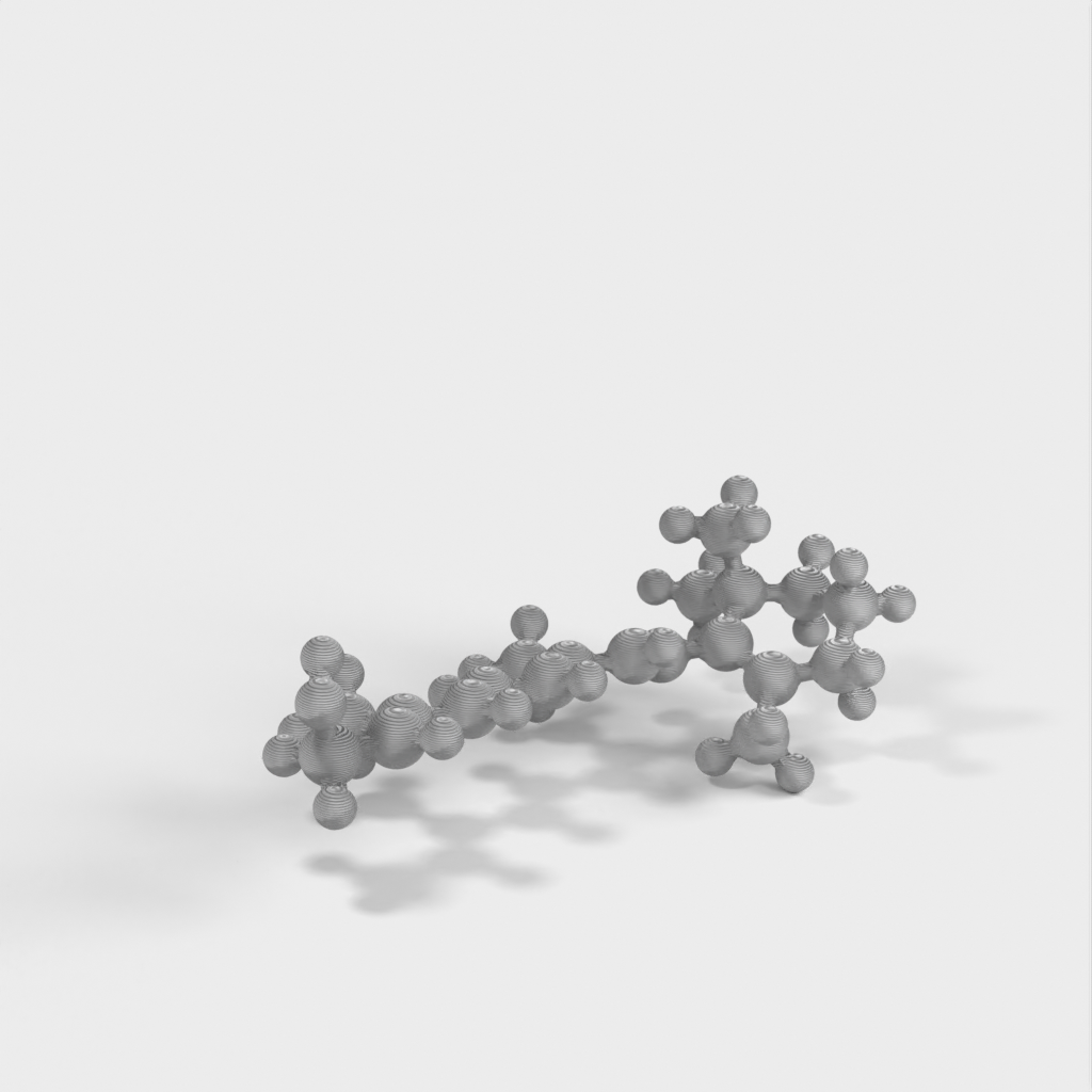 Μοριακό μοντέλο της ρετινόλης (βιταμίνη Α) - Μοντέλο ατομικής κλίμακας