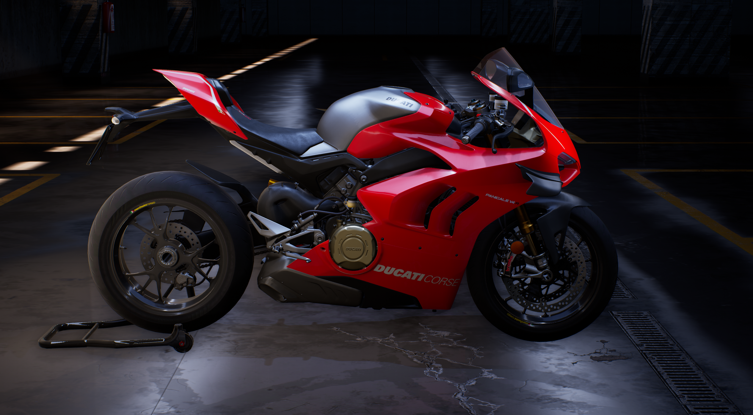 2019 Ducati Panigale V4 R: Λεπτομερές 3D μοντέλο