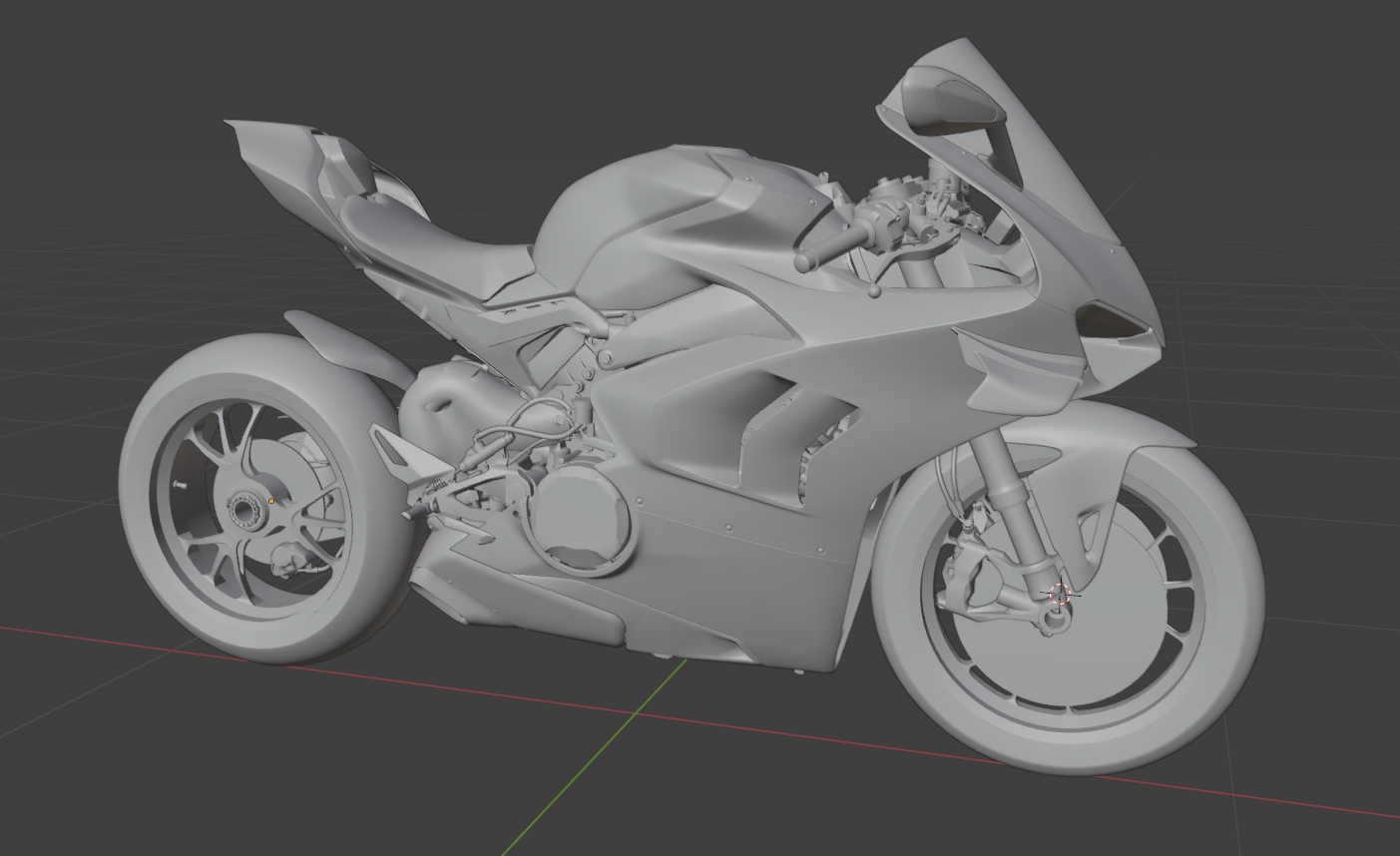 2019 Ducati Panigale V4 R: Λεπτομερές 3D μοντέλο