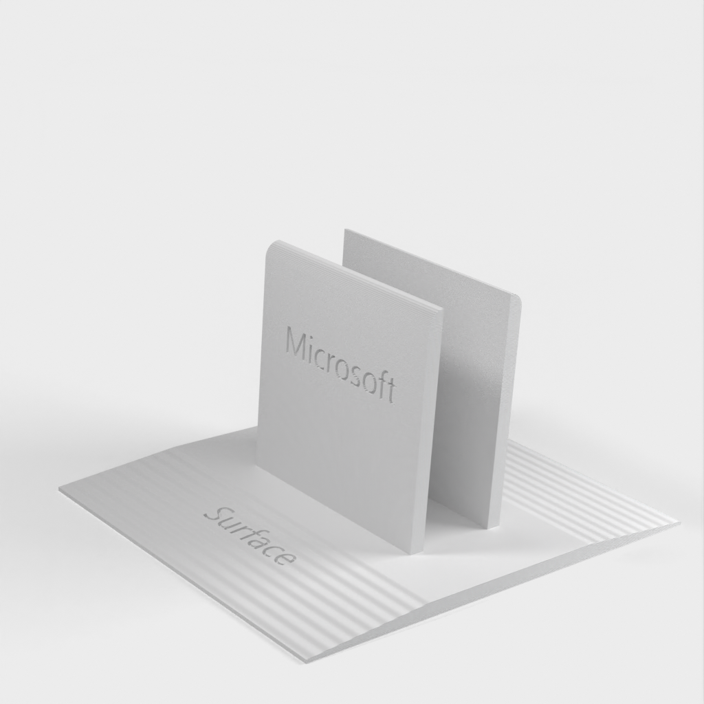 Βάση Surface Pro 1 με χαραγμένα λογότυπα της Microsoft