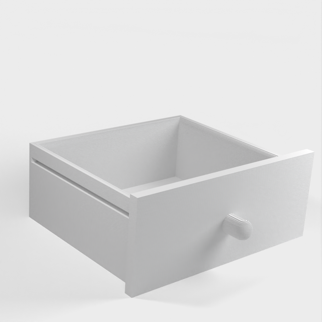Κουτί μπάνιου για βαμβακερές μπατονέτες και επιθέματα με συρτάρι