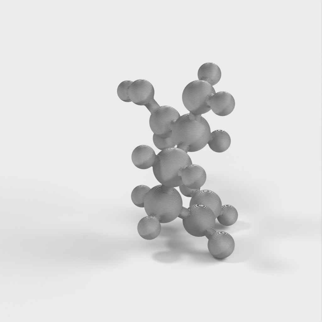 Μοριακό μοντέλο - Γλουταμίνη - Μοντέλο ατομικής κλίμακας