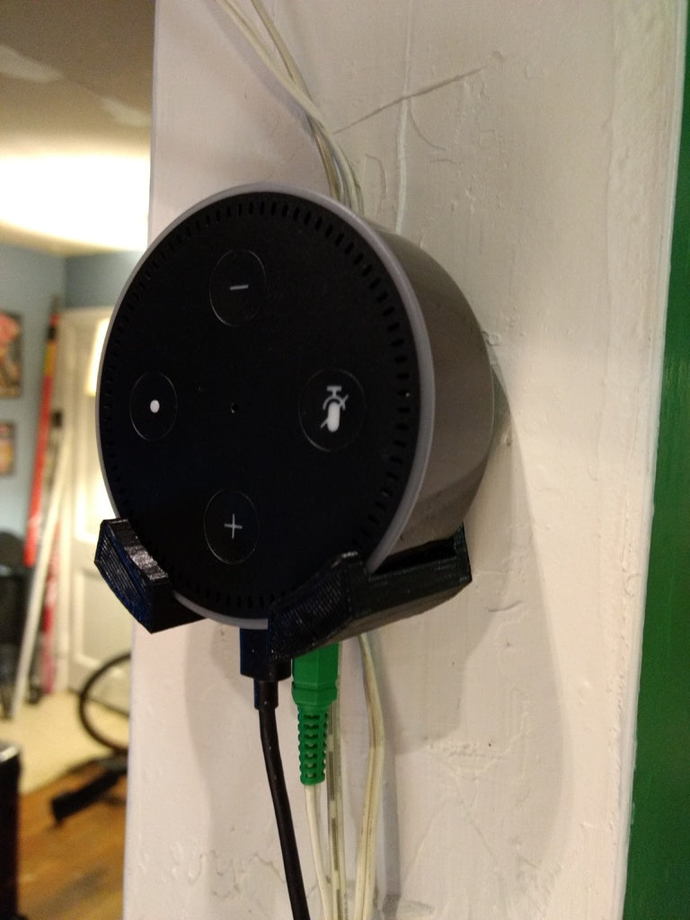 Επιτοίχια βάση για το Amazon Echo Dot με ενσωματωμένη διαχείριση καλωδίων