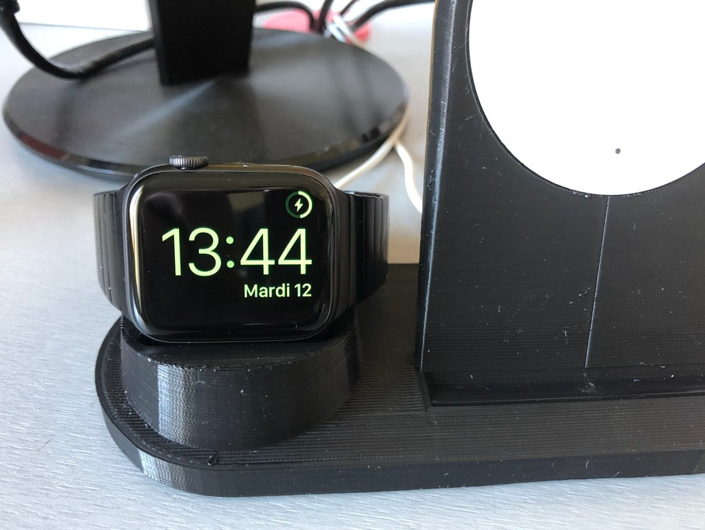 Στρογγυλή βάση φόρτισης για Iphone 8 Plus και Apple Watch - Συμβατό με Ikea Rallen