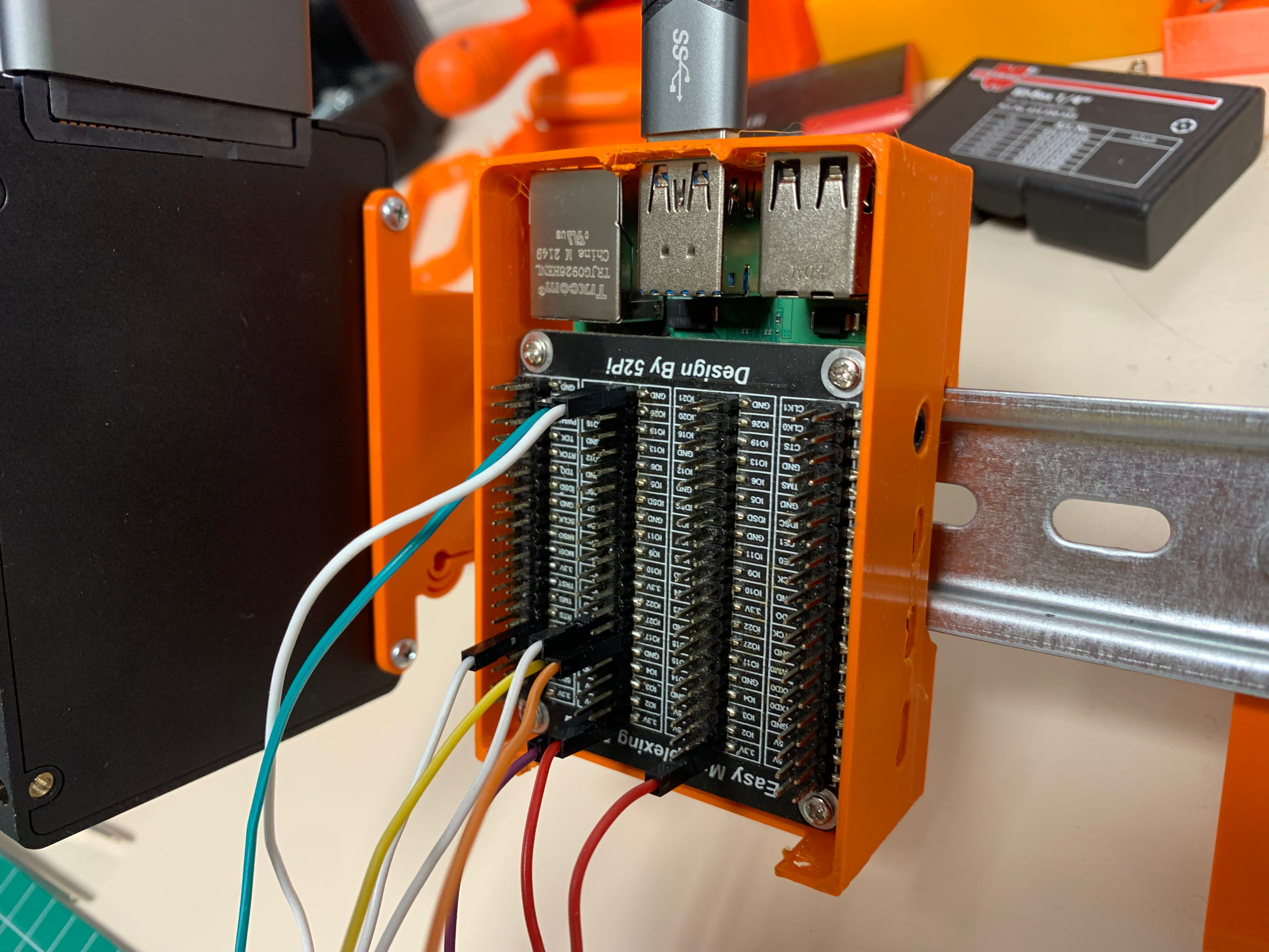 Raspberry Pi 4B DIN Στήριγμα
