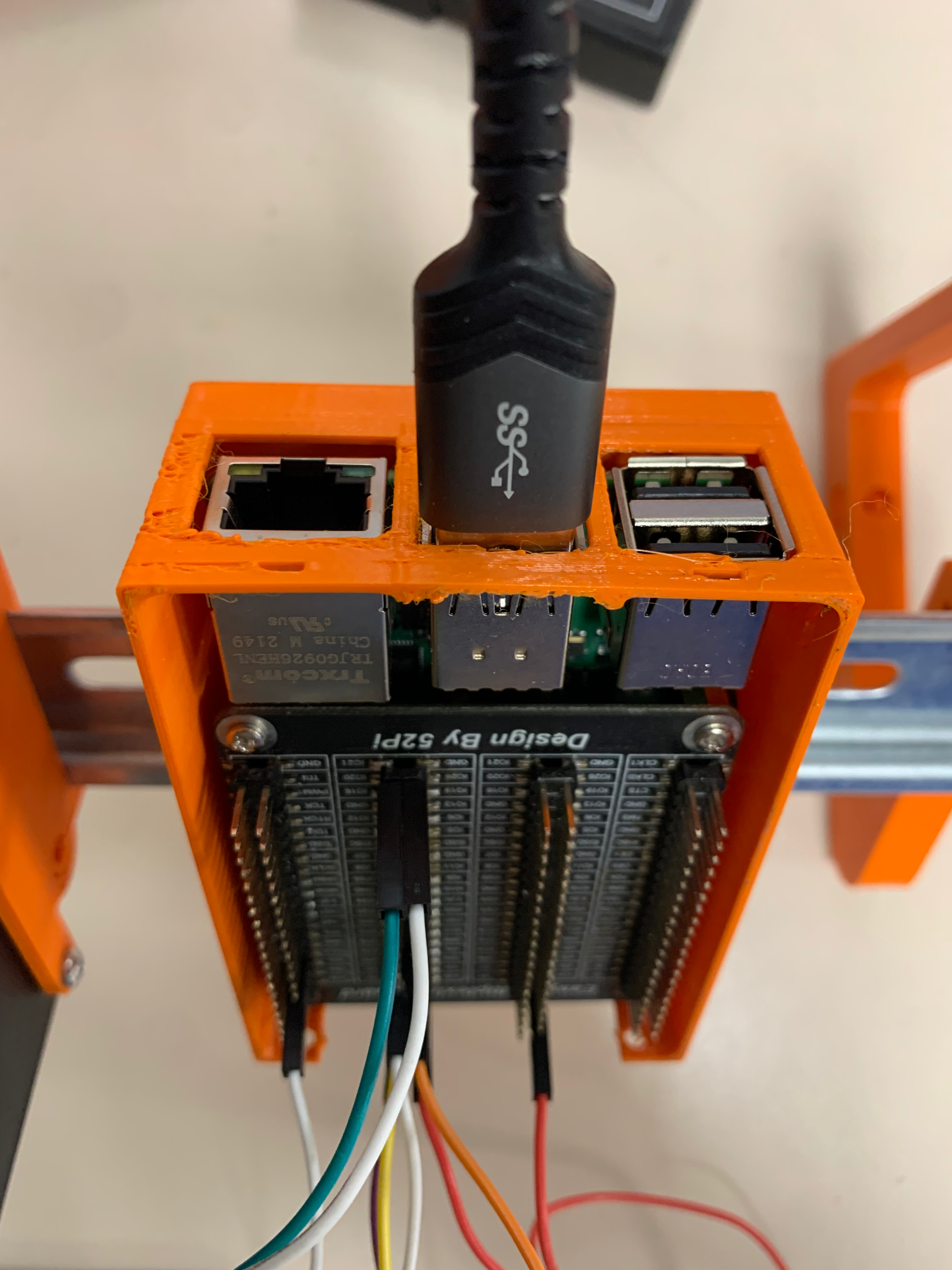 Raspberry Pi 4B DIN Στήριγμα